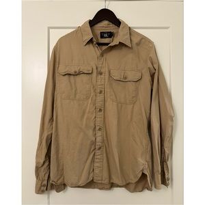 RRL Ralph Lauren Khaki Utility Shirt